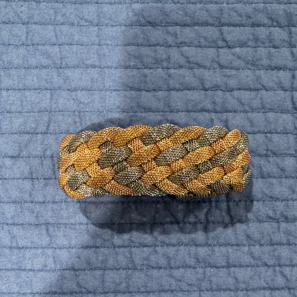 Gold and Gray Braided bracelet